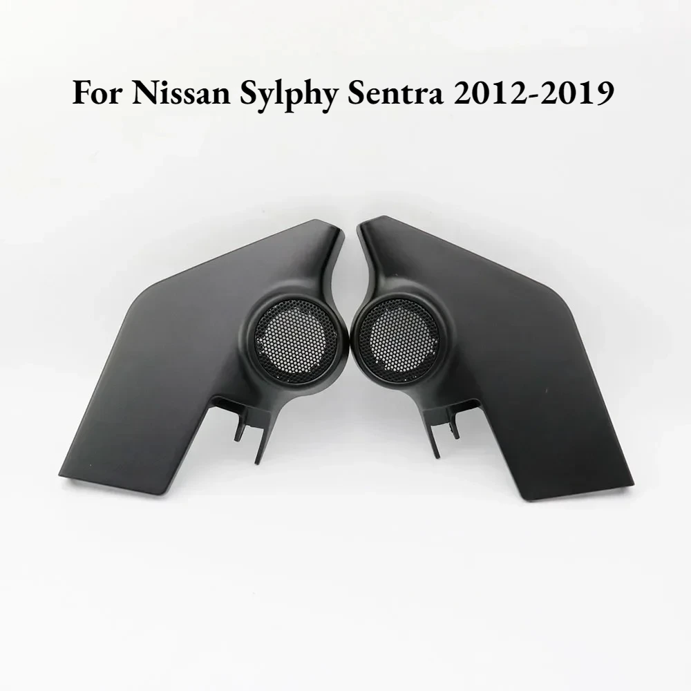 2PCS Car Tweeter Speaker Cover Boxes for Nissan Sylphy Sentra 2012-2019, Audio Door Angle Mounts Refitting Installation Kit