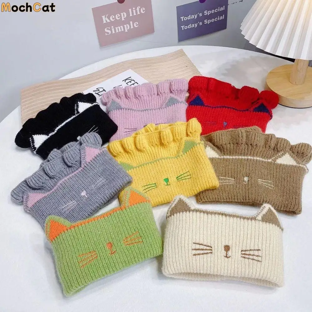 

Cartoon Lovely Neckerchief Ruffle Windproof Cold-proof Winter Knitted Muffler Children's Scarf Korean Style Wrap Shawl