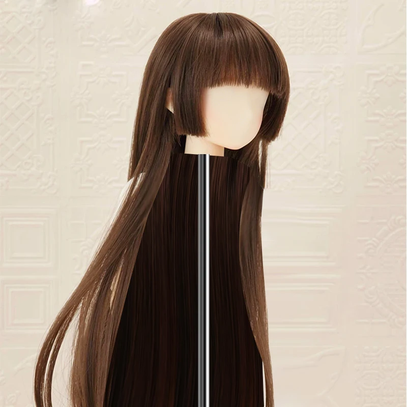

Парики для кукол BJD, модная челка, длинные прямые волосы, красные, черные для 1/3 1/4 1/6 1/8 SD DD MSD YOSD BJD, парик для куклы, аксессуары для кукол