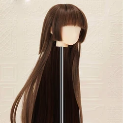 BJD doll hair wigs fashion bangs Long straight hair red black for 1/3 1/4 1/6 1/8 SD DD MSD YOSD BJD doll wig doll accessories