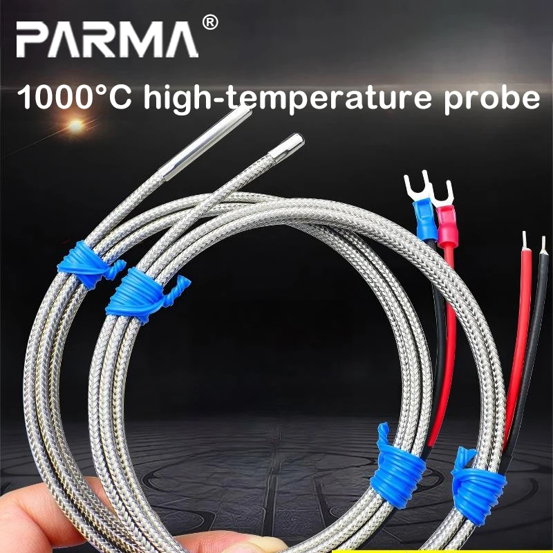 K-type high-temperature resistant probe type thermocouple with 5*30mm quartz fiber temperature measurement cable