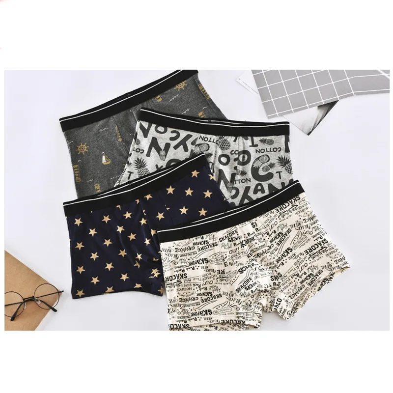 Men Boxer Shorts Men\'s Panties Male Underpants Calzoncillos Calecon Soft Cotton Sexy 3D Pouch Underwear Boxershorts Larger Size