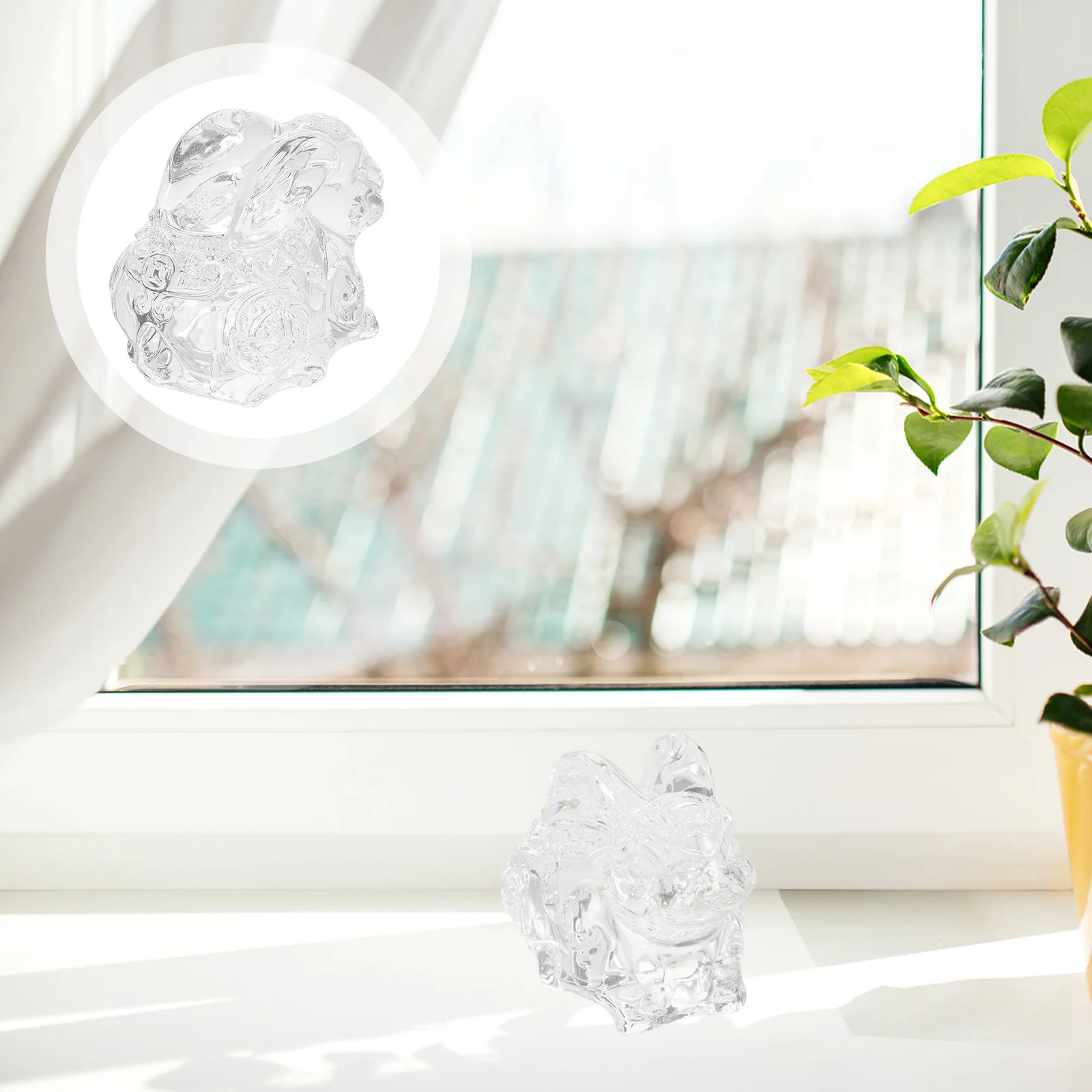 

Compact Crystal Bunny Decor Wedding Scene Desktop Garden Decoration Rabbit Figurine Crystal Bunnies Bunny Ornaments