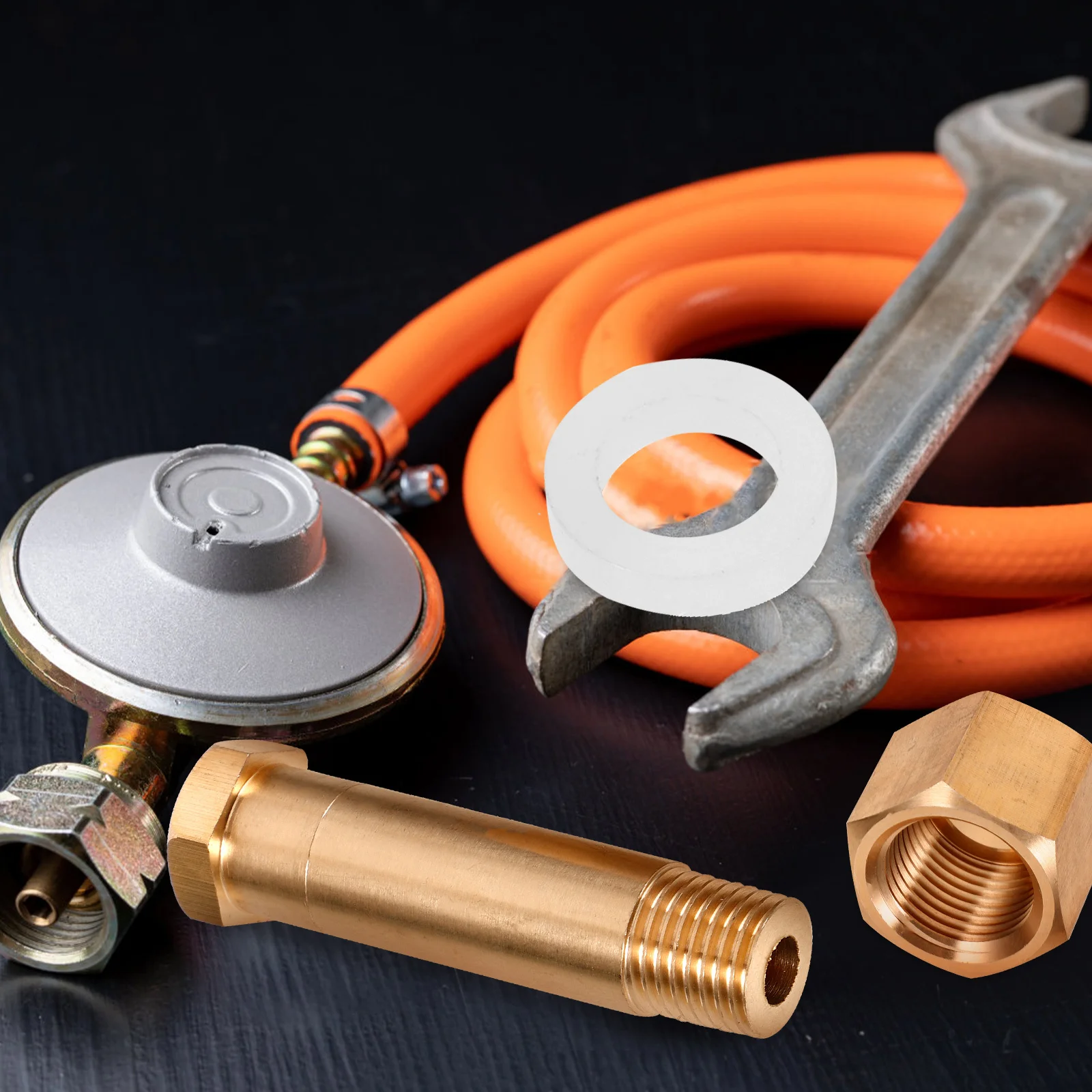 

1Set Pressure Reducing Valve Fittings Sturdy Long Screws Metal Nuts Wearresistant Fixing Professional Replacement