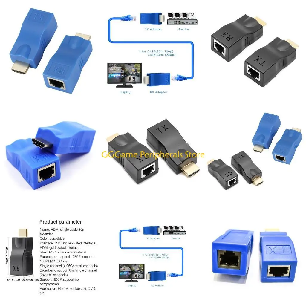 

U55B HDTV-совместимый сетевой удлинитель с разъемом RJ45. Поддержка разрешения 1080p. До 30 метров. Простая установка и плавная