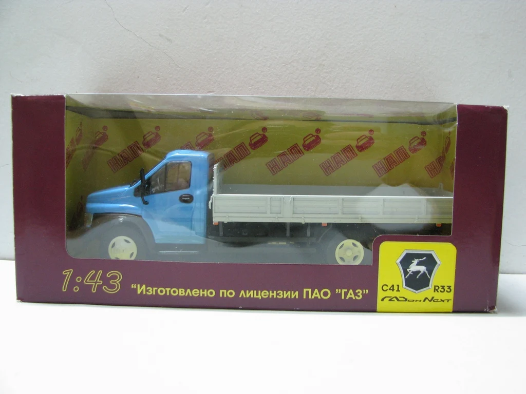 

Литой под давлением масштаб 1:43 HAM ABTONPOM GAZ C41 R33, русская синяя модель автомобиля из сплава, Коллекционная игрушка в подарок, сувенир, украшение для дисплея