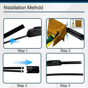 6毫米汽車雨刷片替換條 汽車擋風玻璃橡膠條 雨刷 14、16、17、18、19、20、21、22、24、26、28吋 無框雨刷配件 10 最佳銷售 三葉雨刷片 - №4
