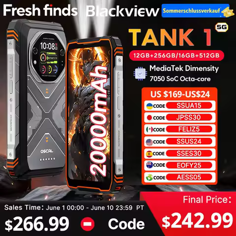【World premiere】Blackview Oscal TANK 1 Rugged Sm...