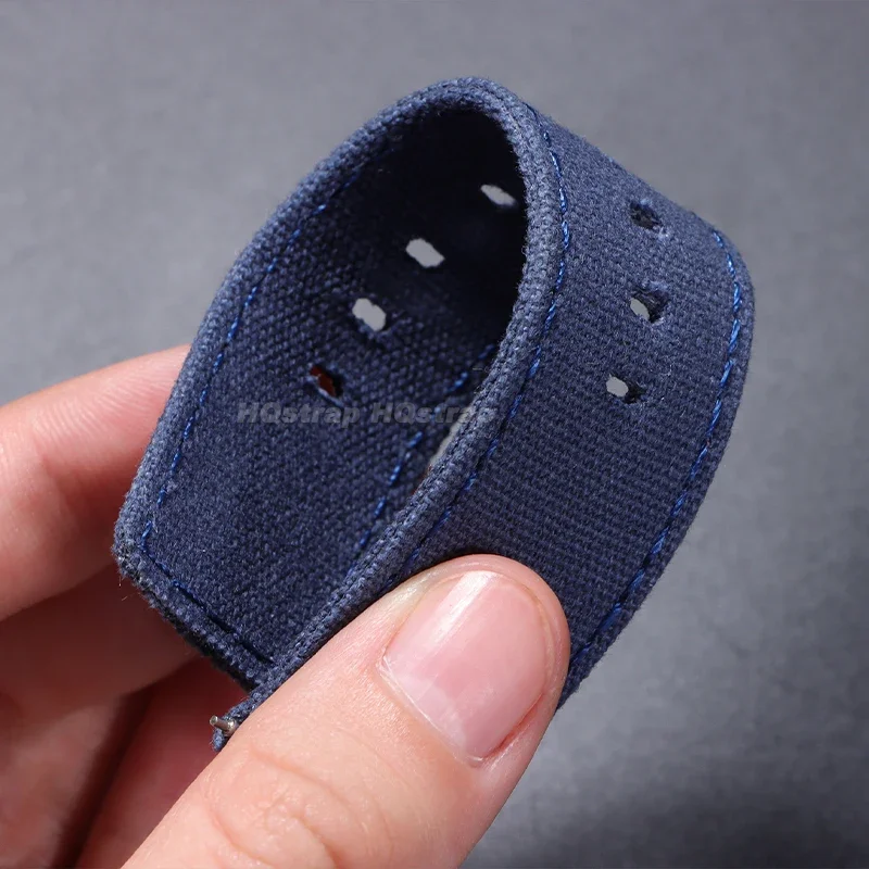 Нейлоновый холщовый ремешок 20 мм 22 мм, мягкий спортивный ремешок, быстросъемный браслет для Samsung Galaxy Watch 6 5 4, универсальный ремешок для часов