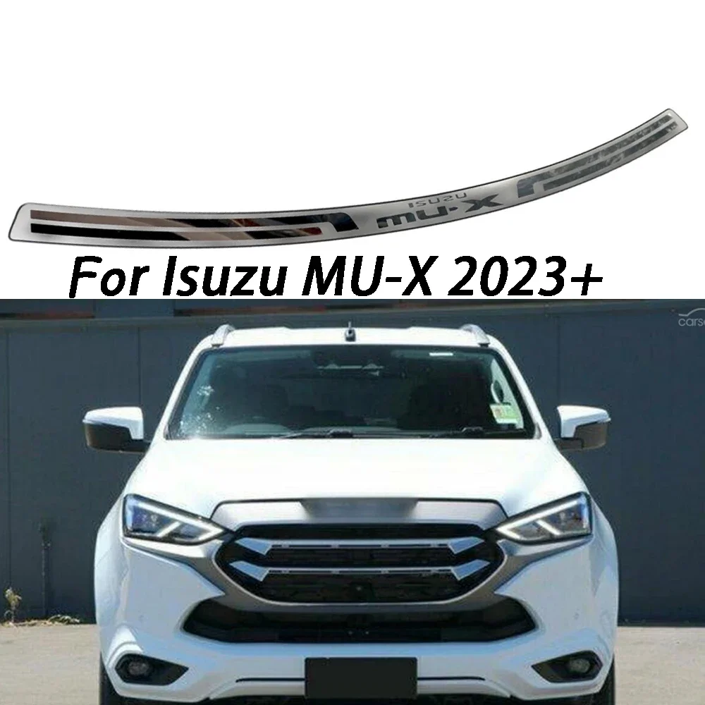 Stainless Steel Door Sill Scuff Plate Trunk Trim Rear Bumper Protector Car For Isuzu MU-X MUX 2023 Accessories 2024
