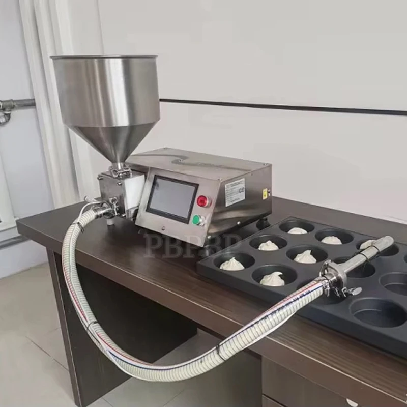 PBOBP Puff Filling Machine Stainless Steel Electric Donut Bread Cake Jam Cheese Cream Injection Machine