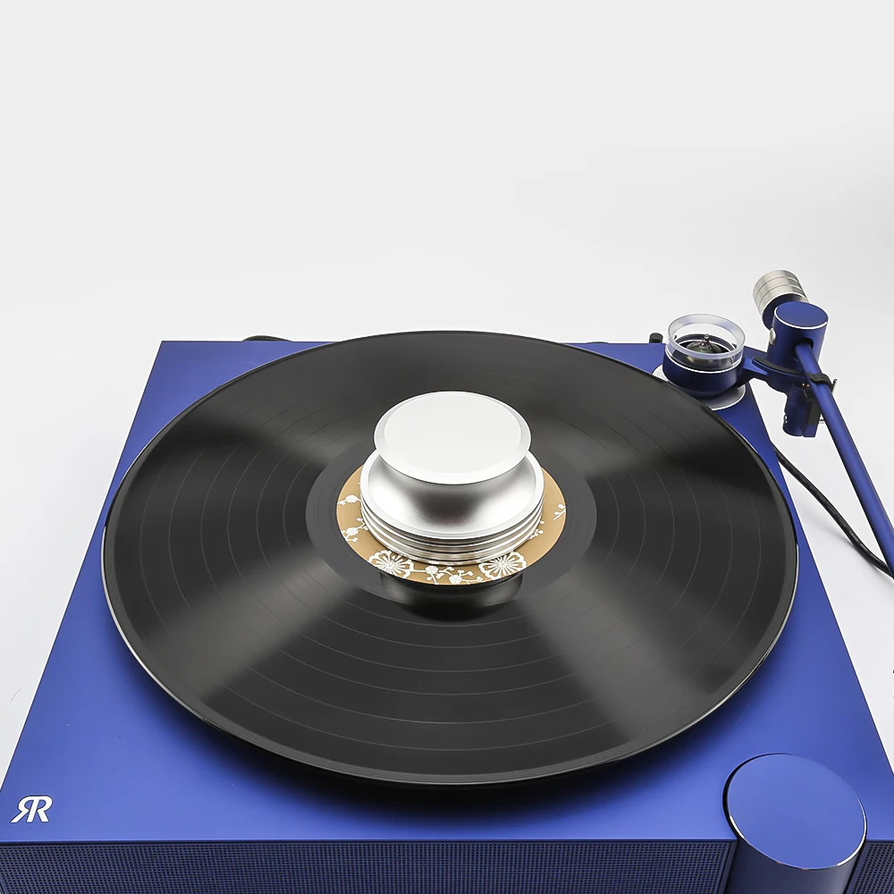 Audiocrast L410S/B Record Weight Stabilizer Vinyl Turntable Clamp Aluminum Vibration Reducer for LP Vinyl Record Weight Player