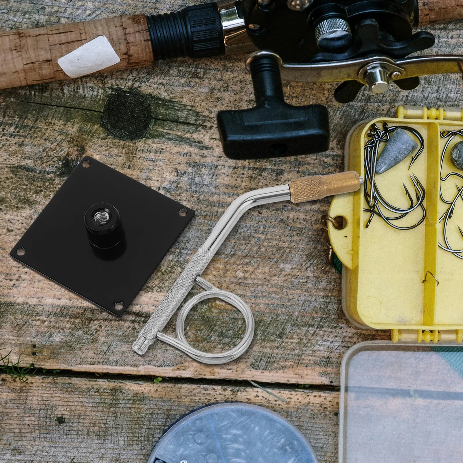 

Portable Mini Fly Tying Vise Tool Stable Clamp-on Fly Fishing Accessory Compact Fishing Hook Binding Device Tying Platform