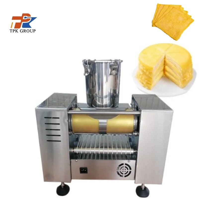 Commercial Crepe Machine Thin Pancake Layer Machine Crepe And Pancake Makers With Filp Function
