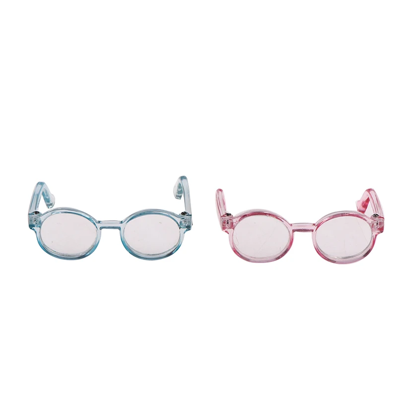 1PC Plush Doll Glasses Accessory Round Frame 6.5/9.5cm Eyewear Clear Lens  Doll Dress Up Accessories