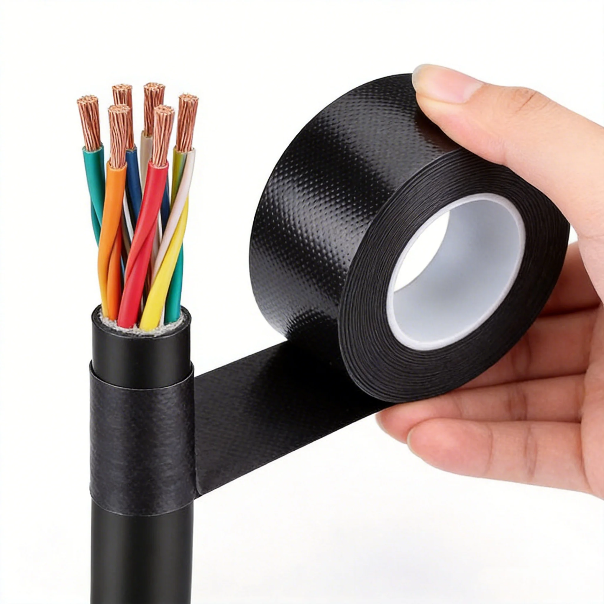 High Voltage Waterproof Self-Adhesive Tape, Rubber Electrical Insulation High Temperature Resistant, Electrical Tape 15KV Electr