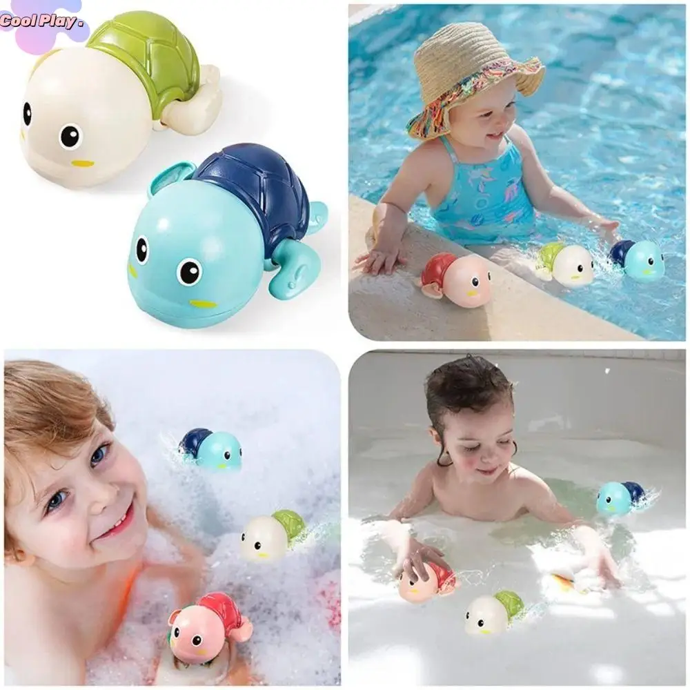 Jouets de Bain pour Bébé, Tortue de Natation, Animal de Dessin Animé, Horloge, Piscine, Plage