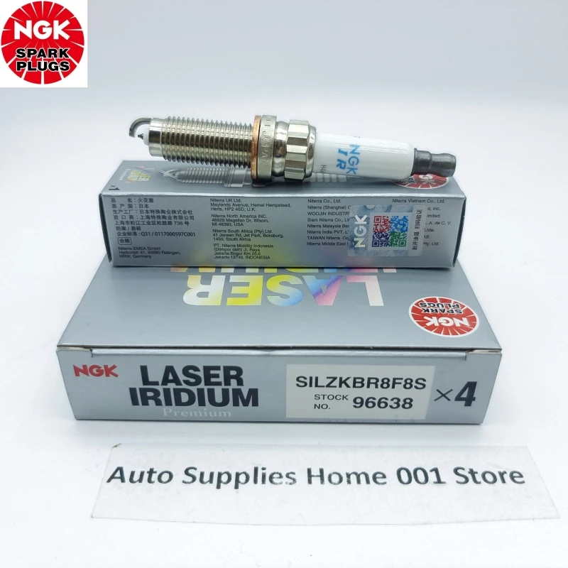 Original NGK SILZKBR8F8S 96638 Laser Iridium Platinum Spark Plug For BMW 125i 220i 	320i 328i 420i 428i 528i X3X4X5 2.0T N20B20