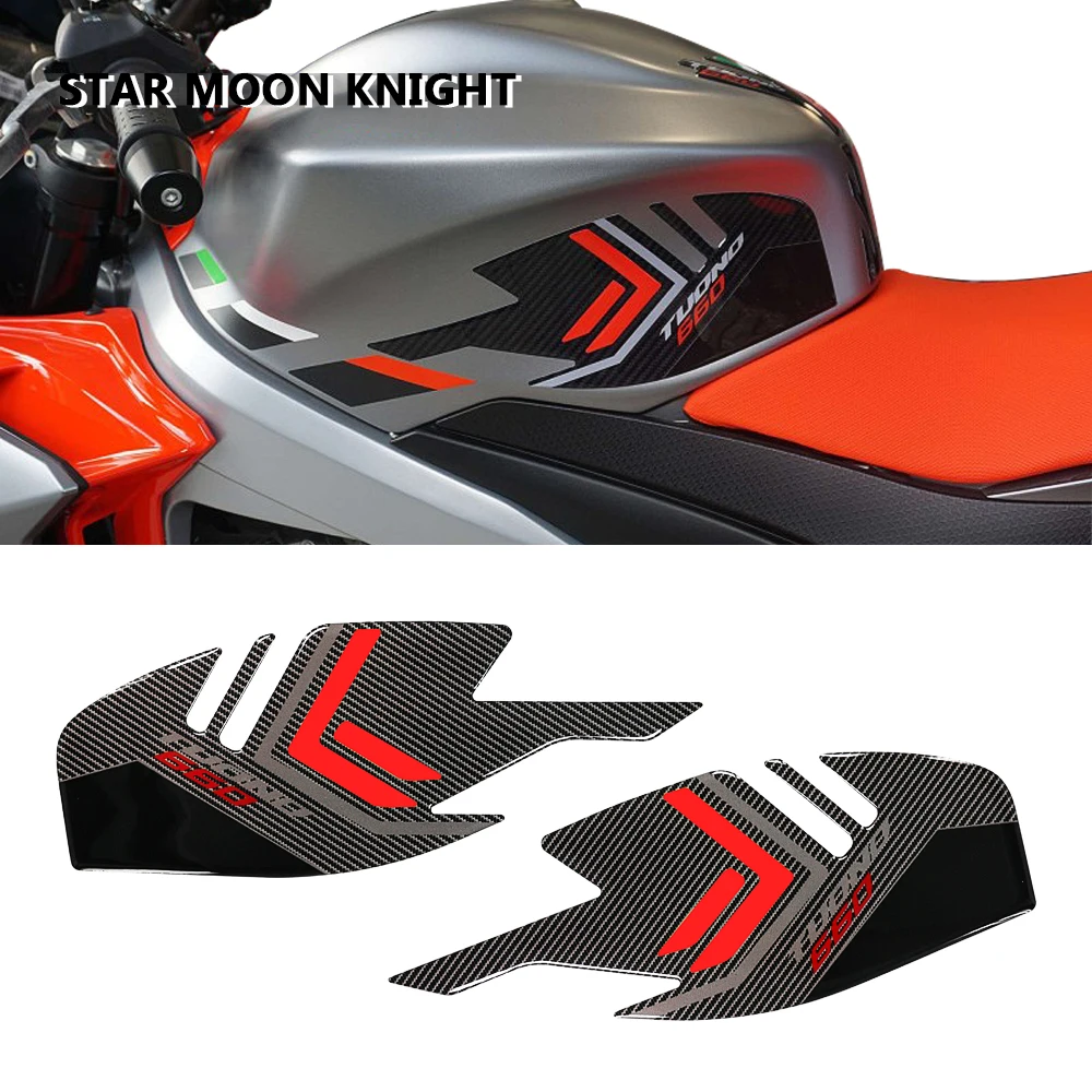 For Aprilia Tuono 660 Tuono660 2022 - Motorcycle Tankpad Sticker 3D Tank pad Stickers Oil Gas Protector Cover Decoration