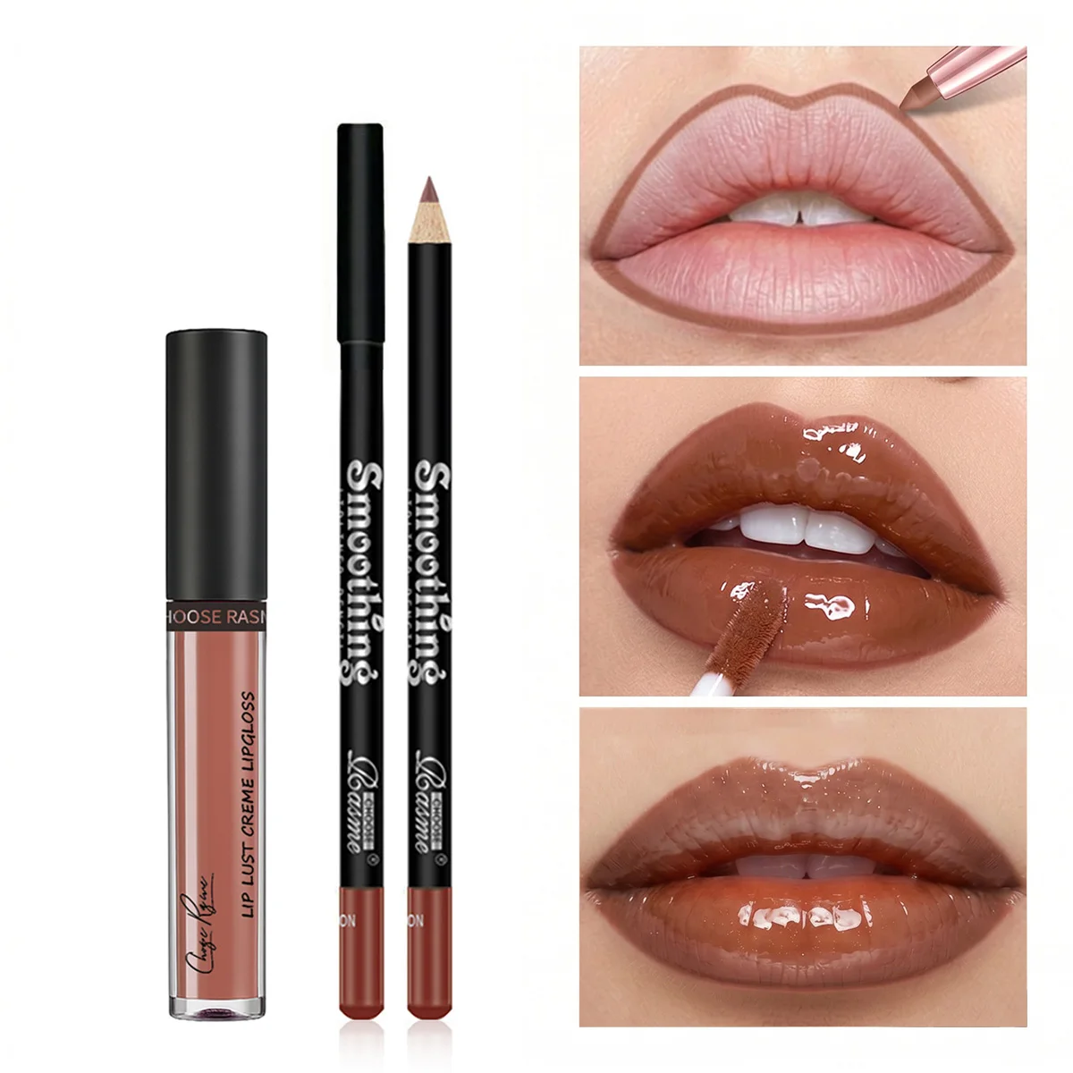 Choose Rasme Lipliner Lip Glaze Set 5 Options Waterproof Makeup Holding Nude Color Lip Color Makeup Set