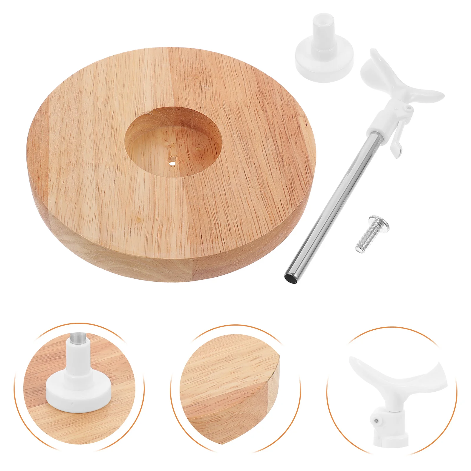 

Solid Wood Bracket Standing Frame Puppet Holder Display Decorative Mini Action Figure Household