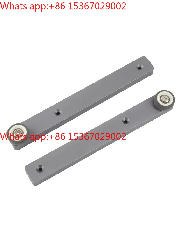 Turn up inside hidden folding door hardware accessories book slide rail side installed hidden guide rail
