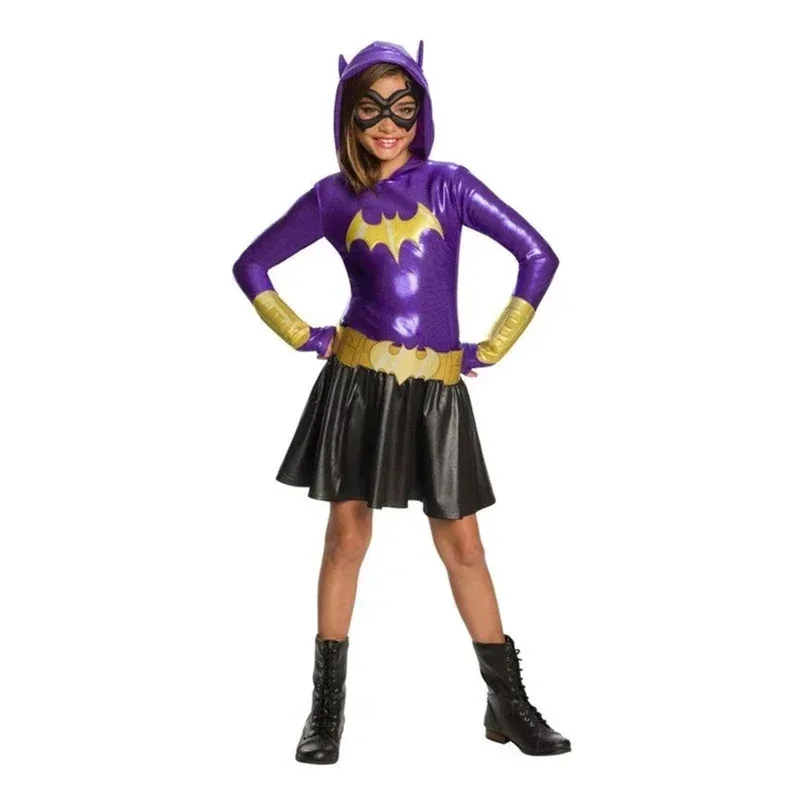 

AA BCBNZ Superhero girls hoodie -batgirl for kids tutu halloween costume (3-9years) party dress oi9 2025 New