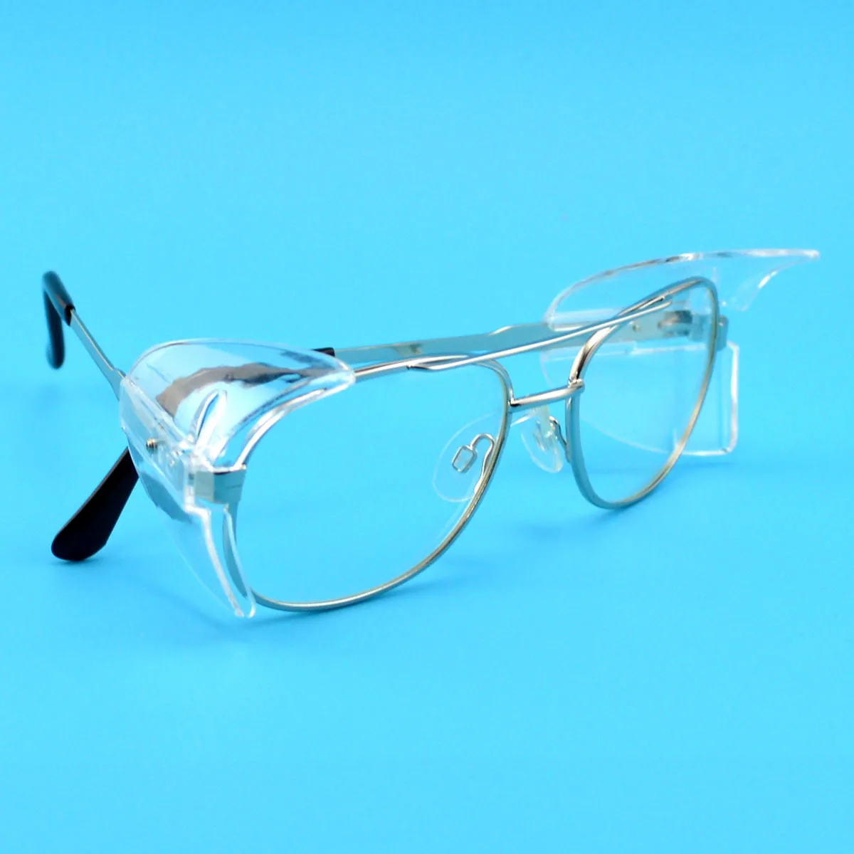 Correction Safety Glasses with Side Wing Protection UV Protection Anti Blue Light Impact Metal Myopia Goggles