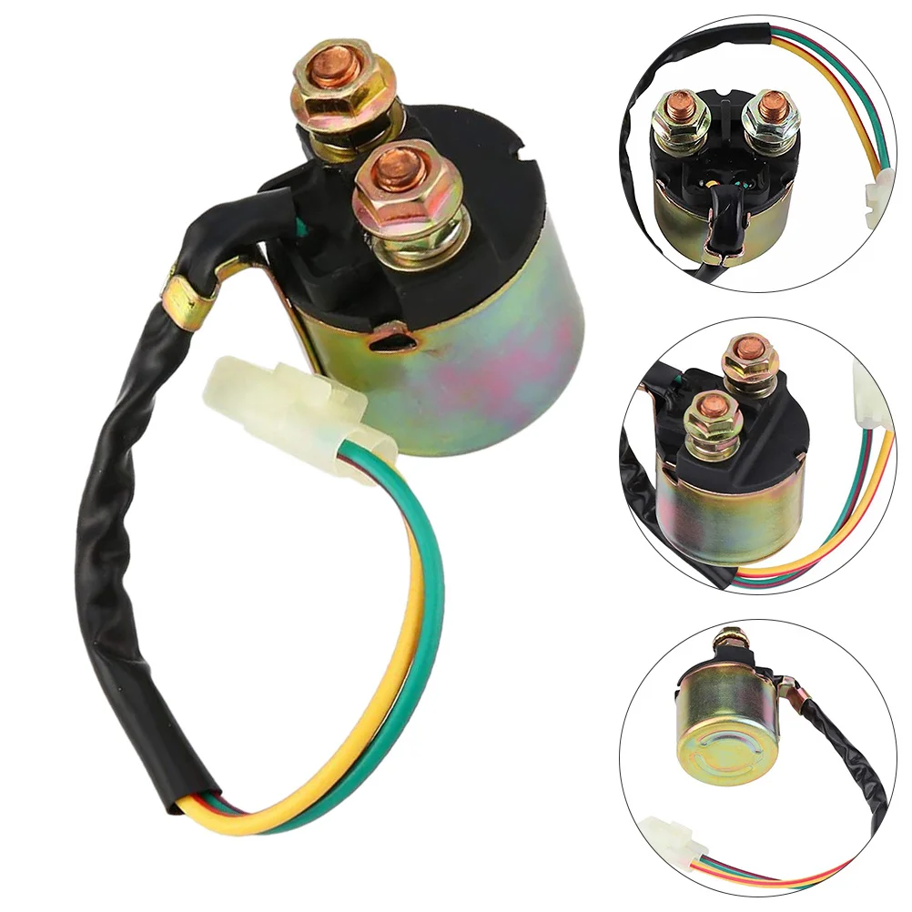 

Starter Solenoid Relay Durable 12V Replacement Auto Starter Solenoid for Car Vehicle High Strength Reliable Performance