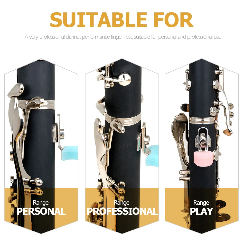 

5Pcs Professional Clarinet Thumb Rest Cushion Ergonomic Design for Stable Grip Suitable for Learners and Performers Clarinet