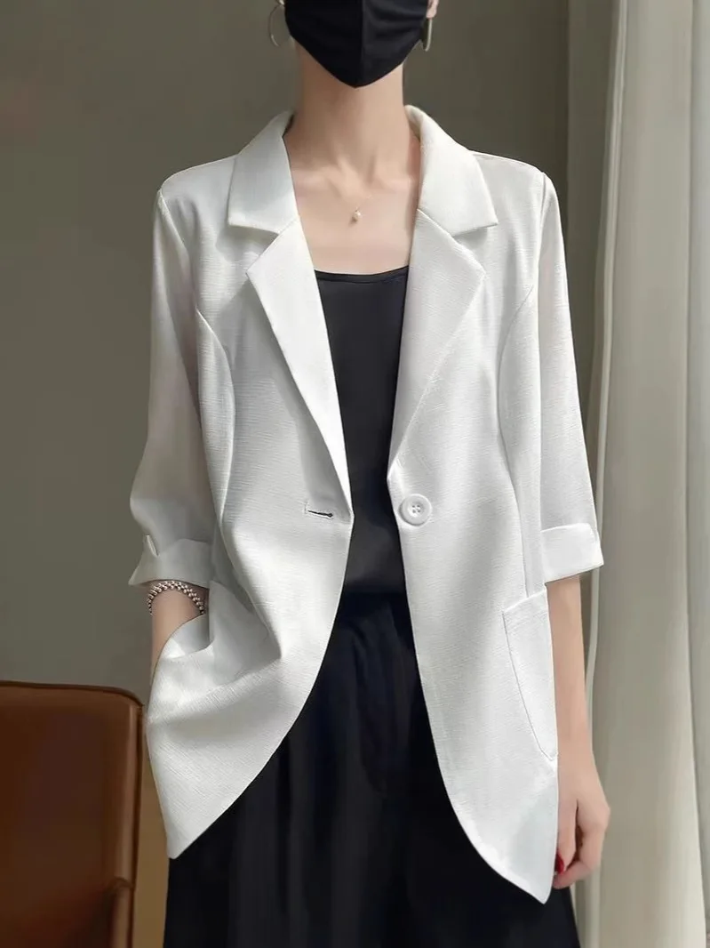 Vêtements populaires coréens Style vieil argent femme Blazer noir dame manteau froncé café marine velours cadeau simple boutonnage gris jeunesse