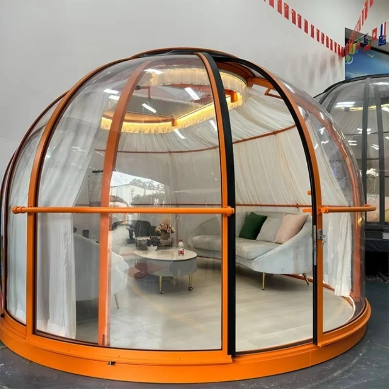 

Outdoor PC Dome Hotel Polycarbonate Dome Tent Waterproof Hotel Resort Glamping Bubble House