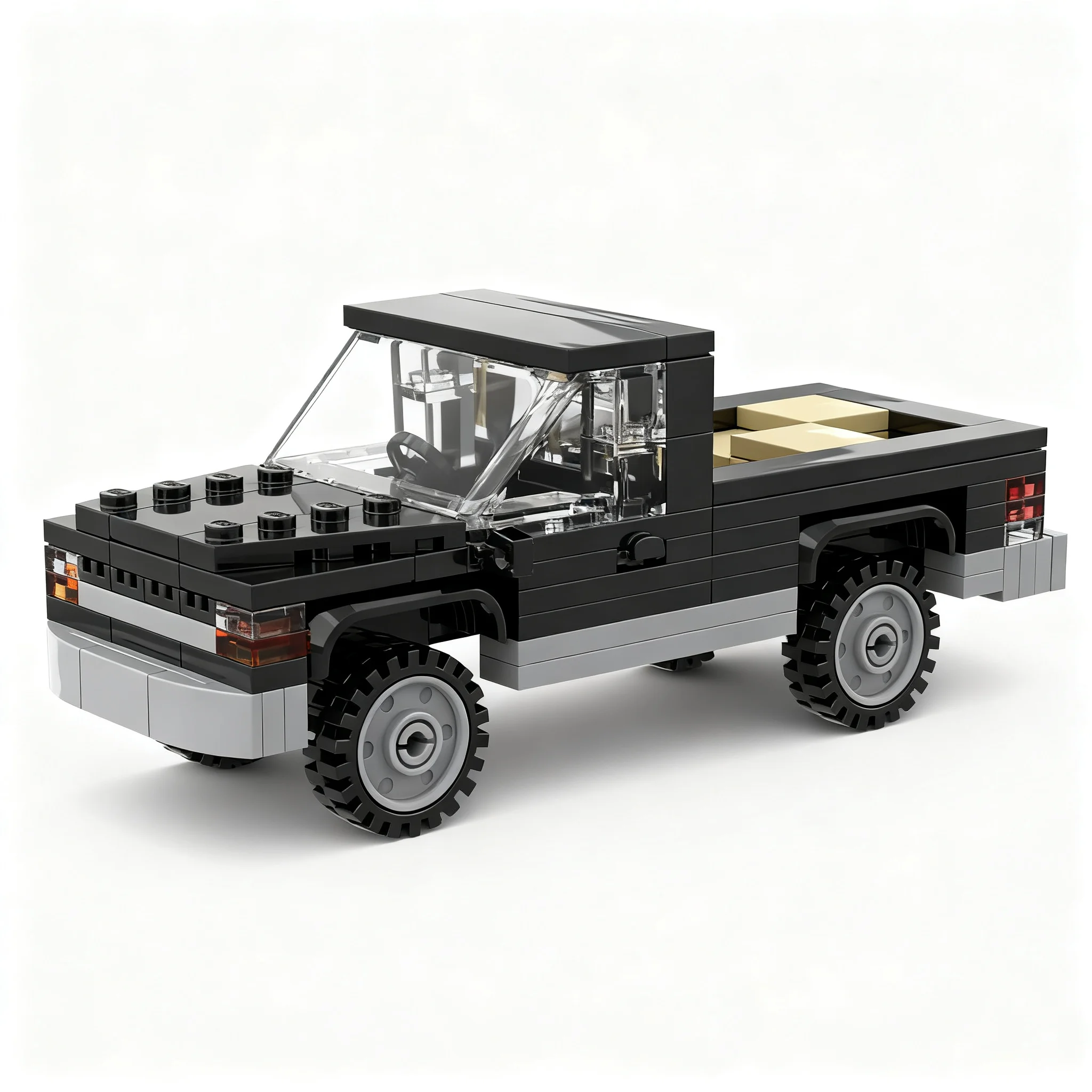 154pcs MOC Dodge RAM City Traffic Model Building Blocks Christmas Gift Architecture Toy Display 3D Education Creative Craft DIY