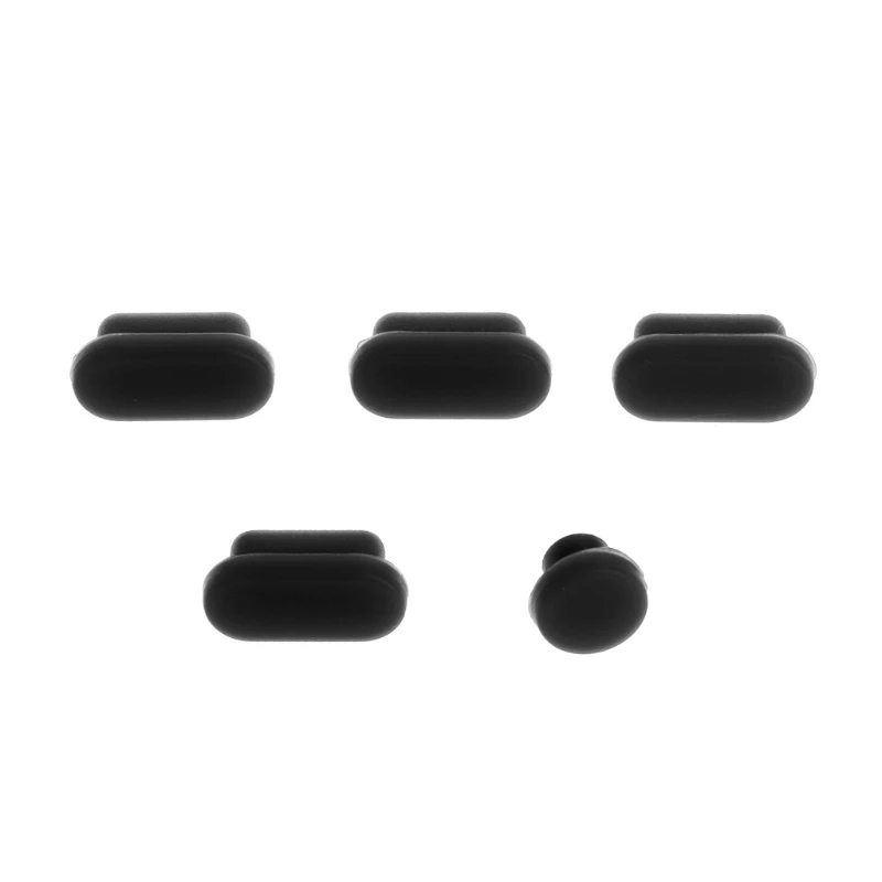 

5PCS Anti Dust Plugs Silicone Laptop Data Port Dustproof Stopper Hooks Cov