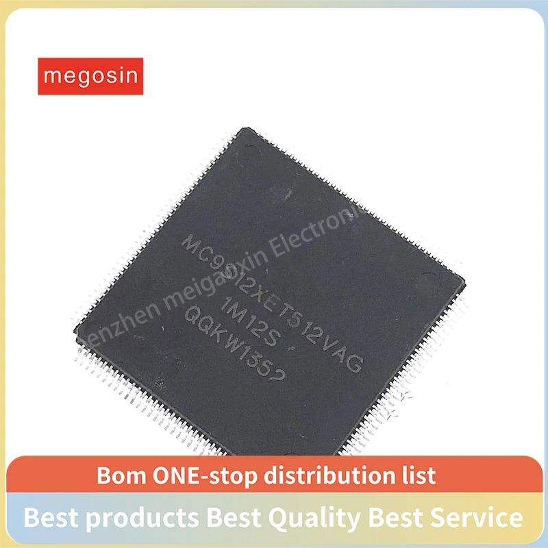 Carte informatique automobile MC9S12XET512VAG MC9S12XET512 TQFP144, 1 pièce/lot, CPU vulnérable couramment utilisé