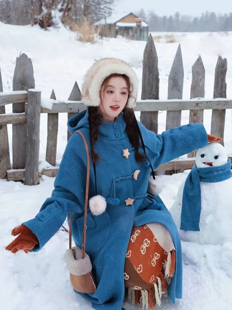 Mélanges à capuche pour femmes, bouton étudiant doux, conçu, mode populaire, style coréen, loisirs, tout match, attrayant, Ins, automne, hiver