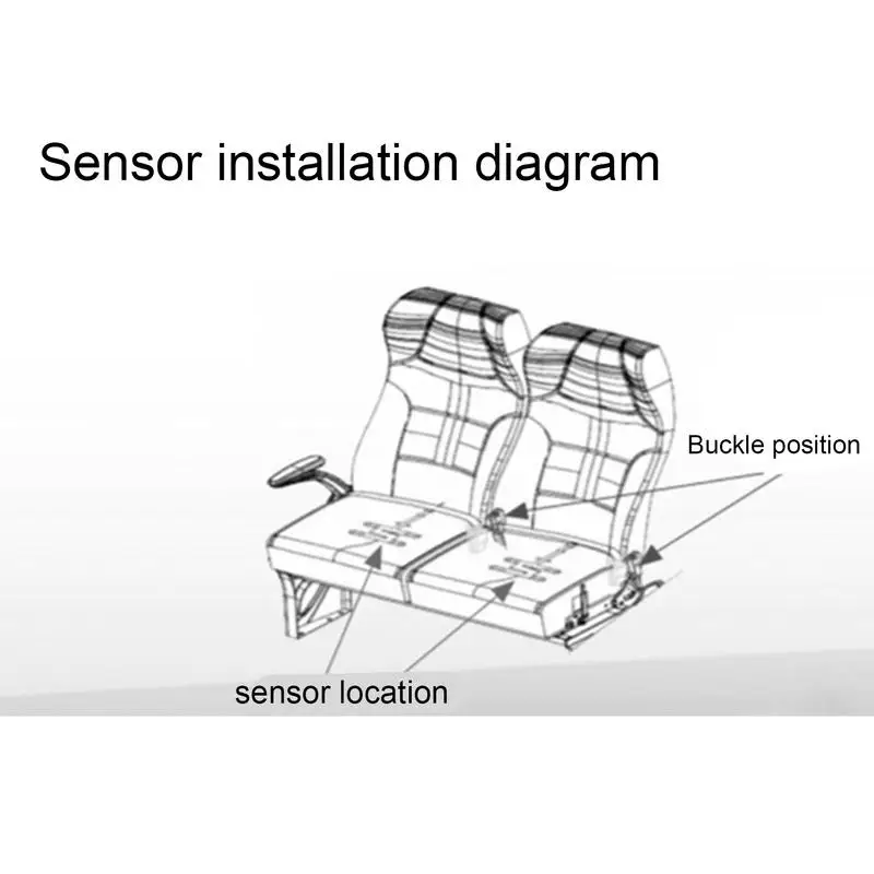 Sensore di pressione del seggiolino auto Sensore di pressione della cintura di sicurezza per auto universale per automobili Promemoria Accessorio di guida per l'occupazione del sedile