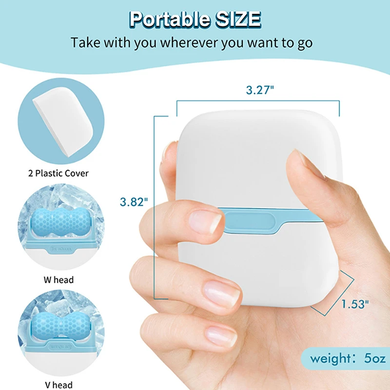 Rolo de gelo 2 em 1 para alívio da dor nas olhos, rolo de massagem facial frio, cuidados com a pele, alívio da dor, ferramenta de cuidados com maquiagem