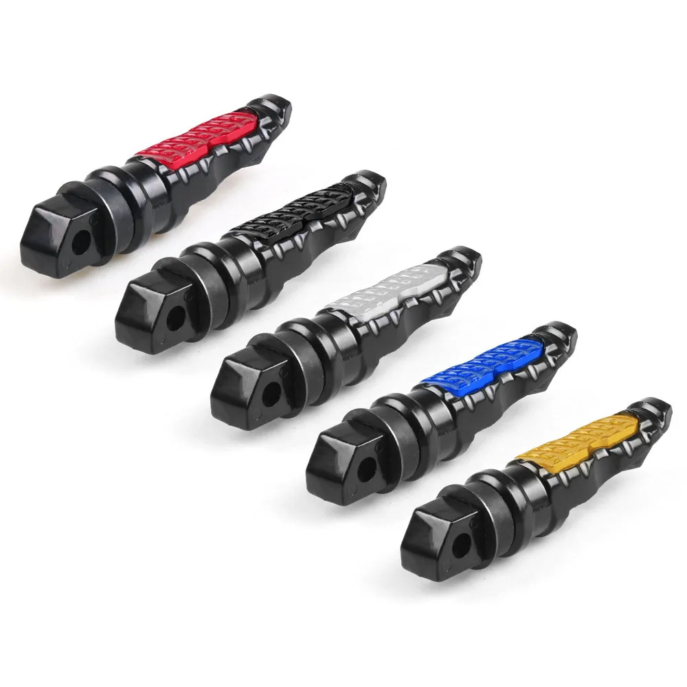 ATV Motorcycle Modified Rear Passenger Foot Peg Pedal Pad Bracket Side Stand 8mm mounting holes