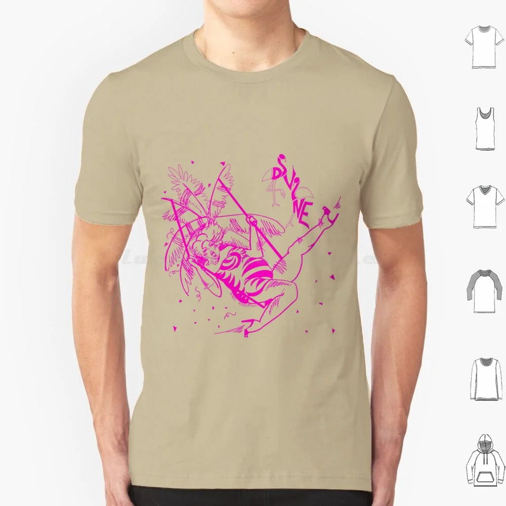 

Divine Illustration Logo T Shirt 6xl Cotton Cool Tee Divine John Waters Trash Drag Hairspray Rupaul Drag Queen Pride 1980s 80s