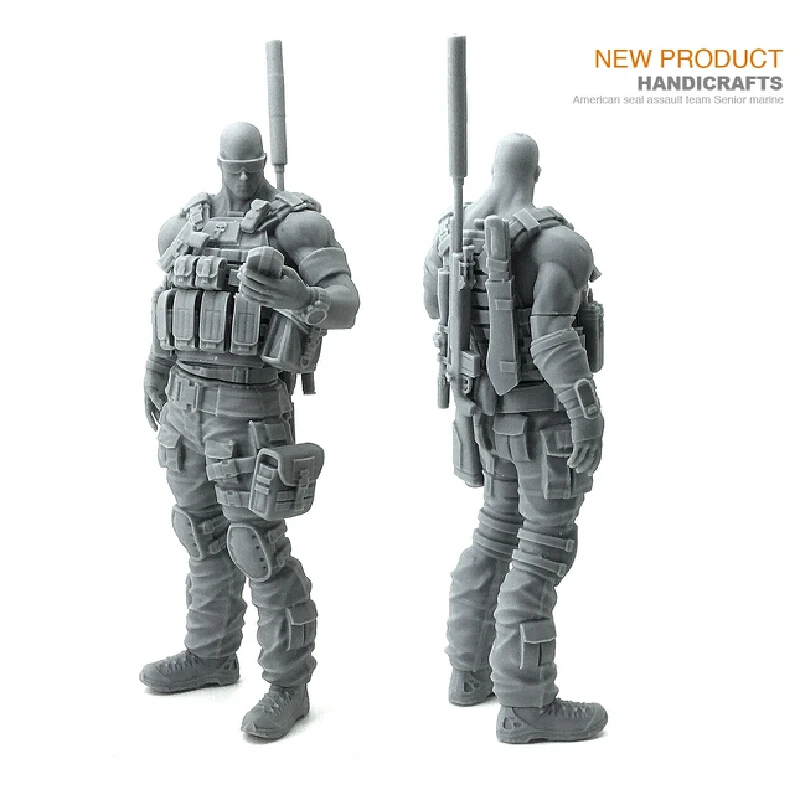 

75mm Us Sniper Soldier Resin Model Figure Gk Micro Miniature 3d Printed White Model Toy Unassembled And Unpainted Kit