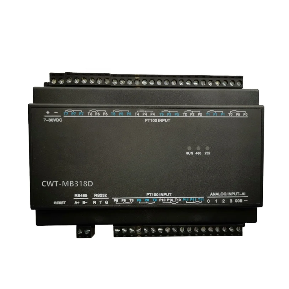 

-MB318D 12PT 12-Channel PT100 Temperature Modbus Acquisition Module