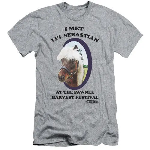 Parks and Recreation Lil Sebastian Adult 30 1 T Shirt Athletic Heather