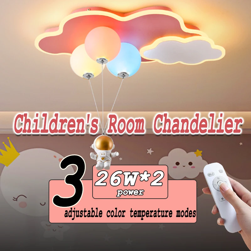 

Parachute, balloon, astronaut, airplane, cloud ceiling lamp, cartoon bedroom children's lamp, eye-protection