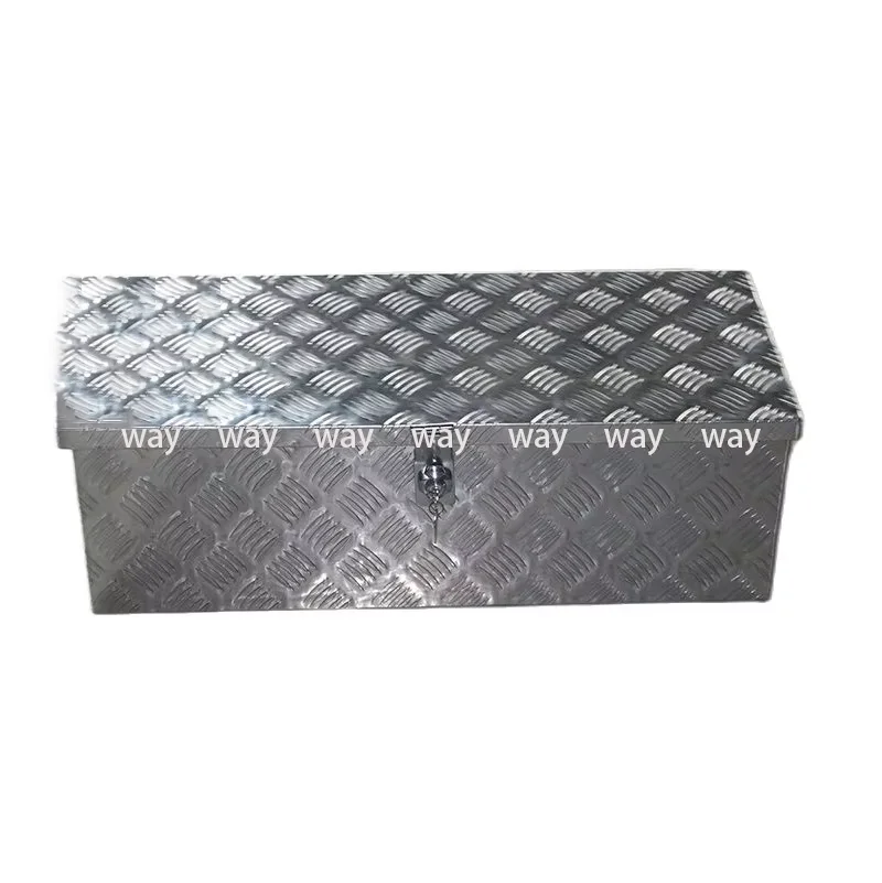 

31-Inch Heavy Aluminum Trailer Tool Box Chest-Style Pickup Truck Bed Storage Toolbox with Side Handle RV Truck Trailer Use