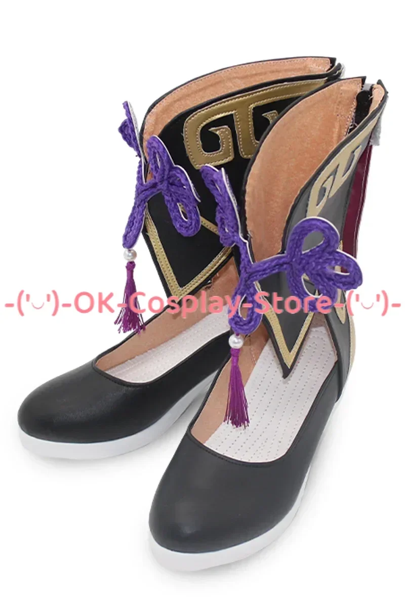 Chaussures de Cosplay Fu Xuan en Cuir PU, Bottes de ixd'Halloween sur Mesure