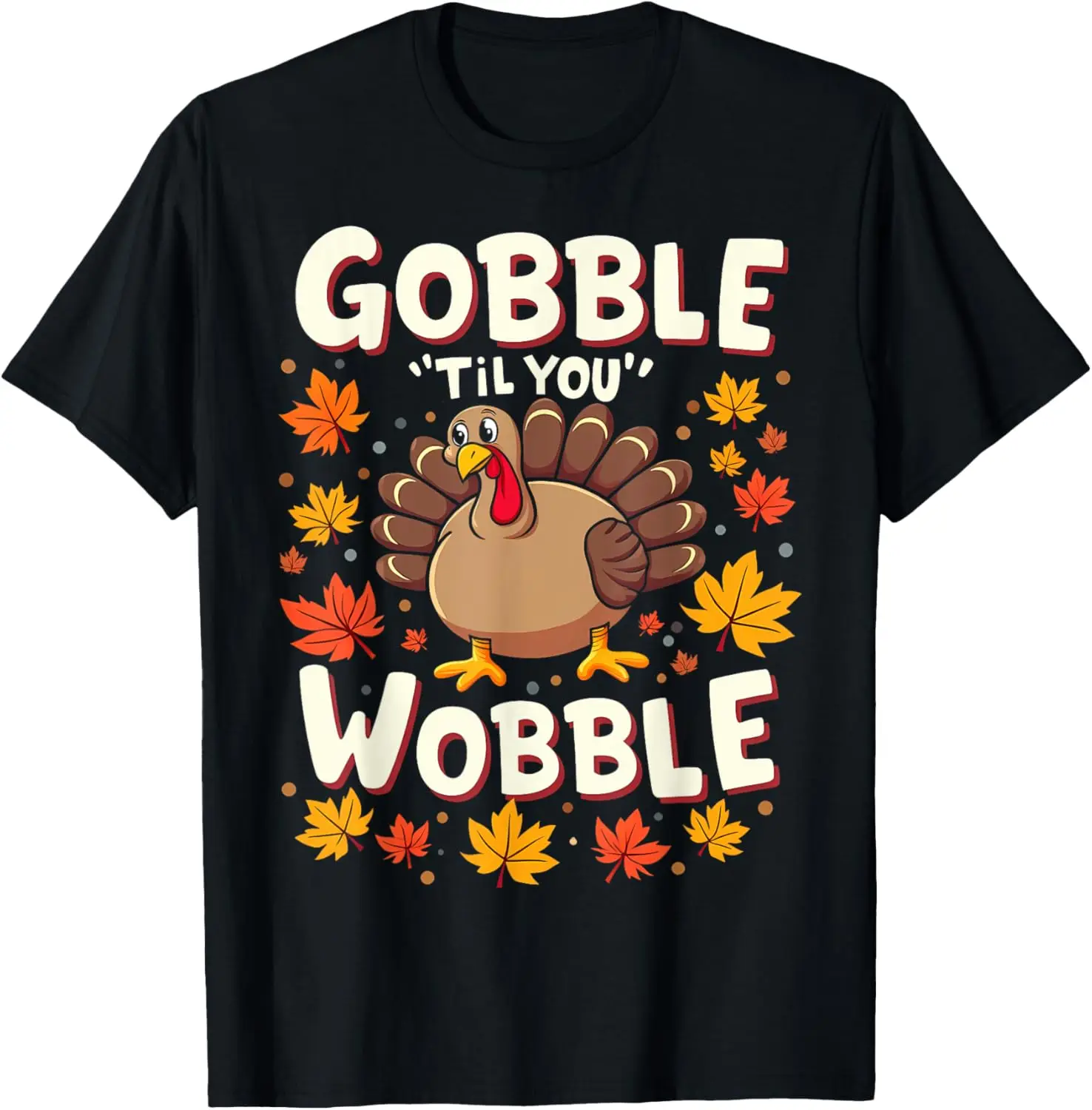 

Забавная футболка Gobble Til You Wobble на День Благодарения