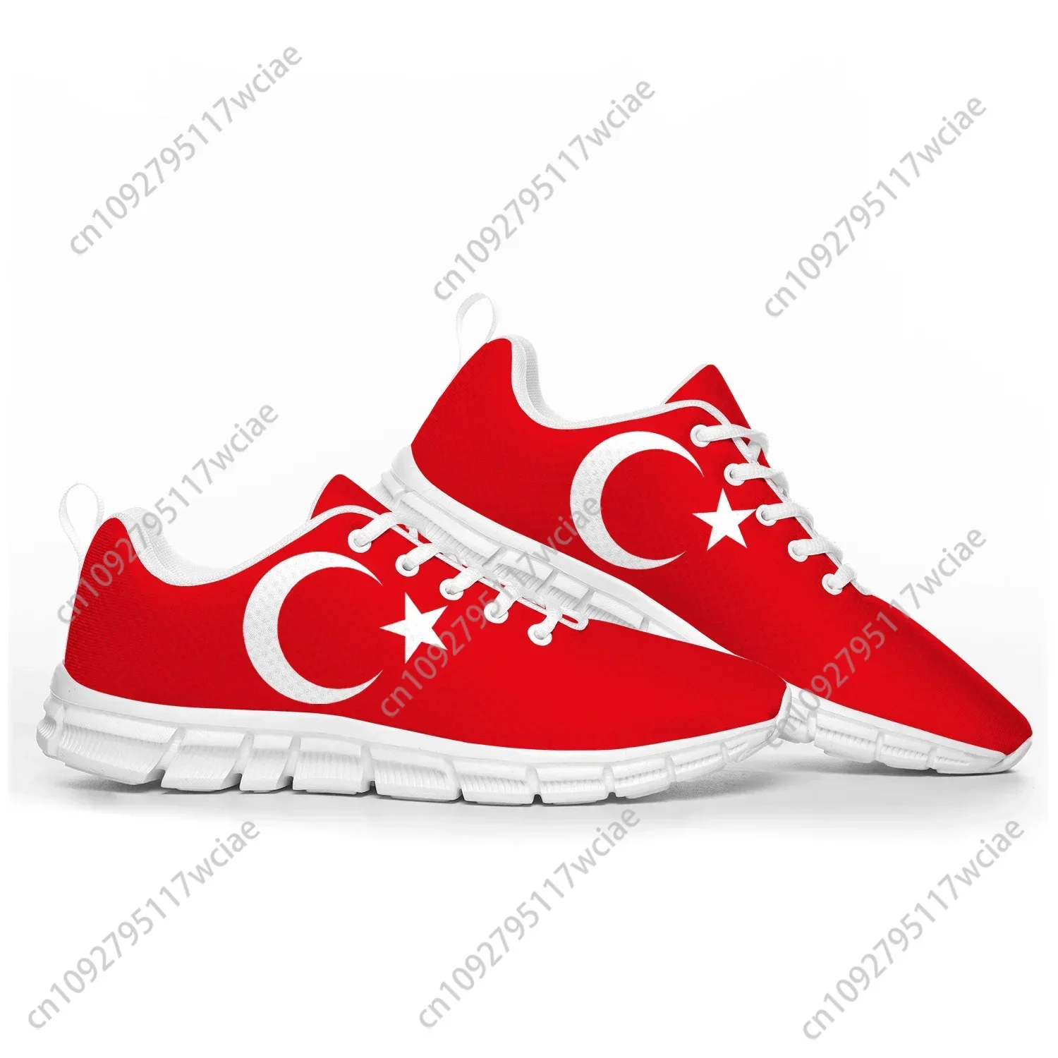 

Turkish Flag Sports Shoes Mens Womens Teenager Sneakers Turkey Casual Custom High Quality Couple Shoes