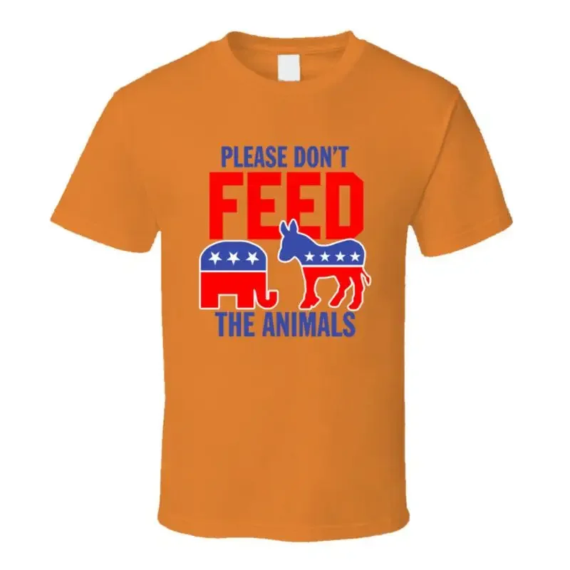 Please Don't Feed The Animals Democrat Republican T Shirt