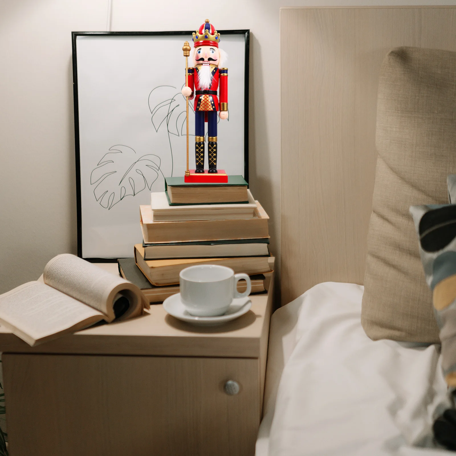 

Christmas Ornaments Decor Decoration Tabletop Mini Nutcracker Figurines Tag Figures Crafts